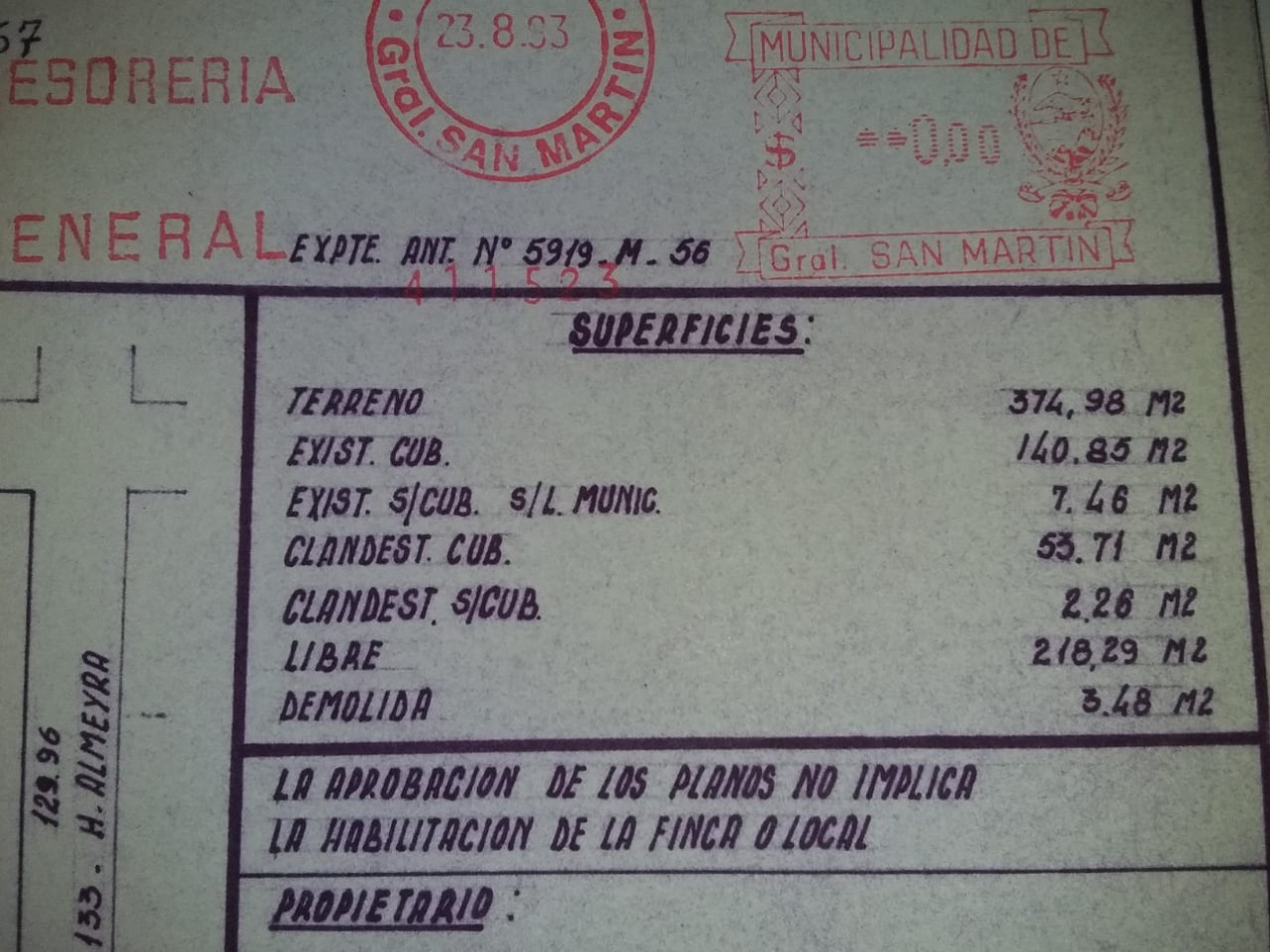 Lote de 375m2 - Villa Libertad